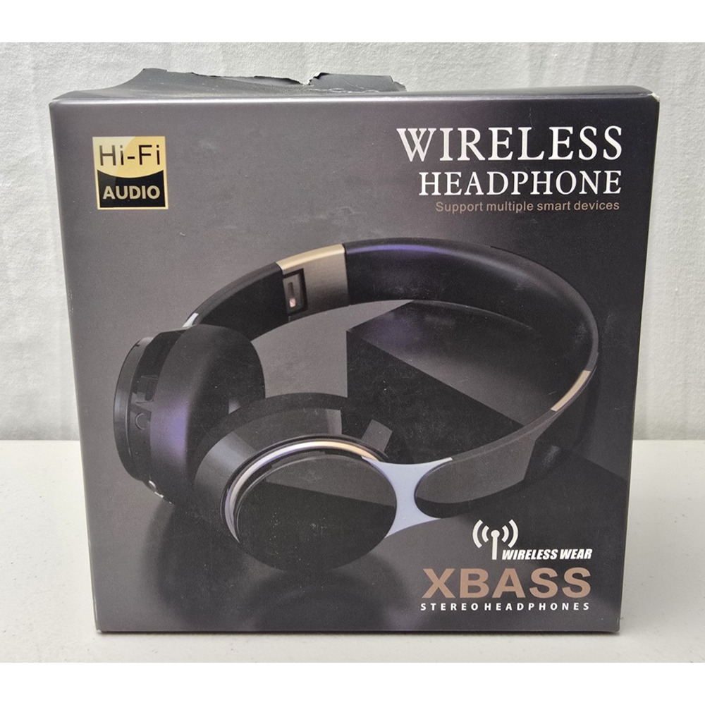 XBASS FG-07s Wireless Headphone Bluetooth Over Ear Headset In Red